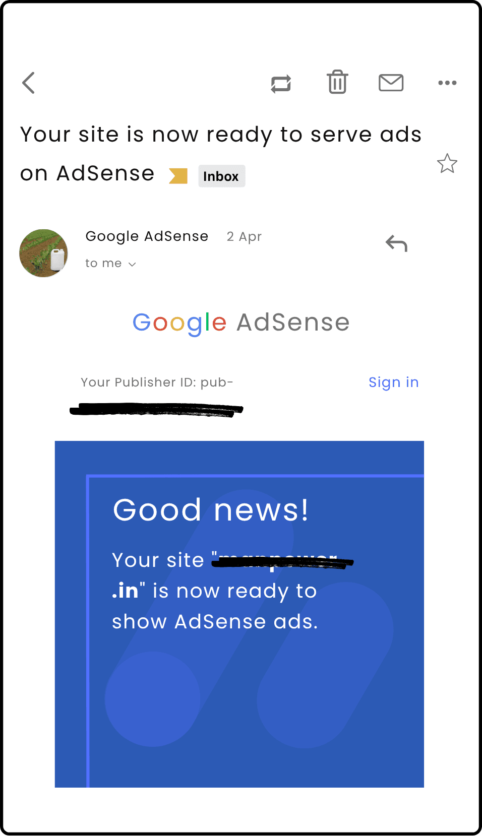 AdSense Approval Proof #38